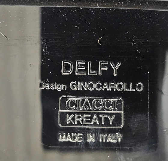 6 x Delfy chair by Gino Carollo for Ciacci Kreaty / Italy 1990s / 2 x red - 4 x black (photo 6 of 19)