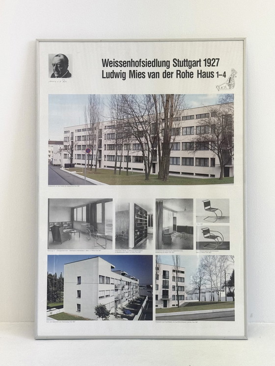 Image 1 of Poster in List Weissenhofsiedlung Stuttgart 1927 Ludwig Mies van der Rohe