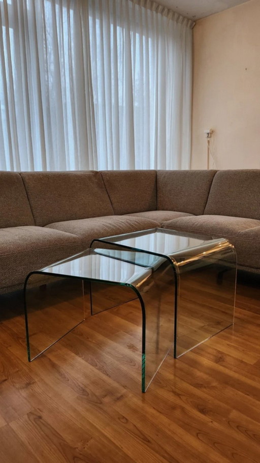 Fiam Rialto + set of two Fiam nesting tables