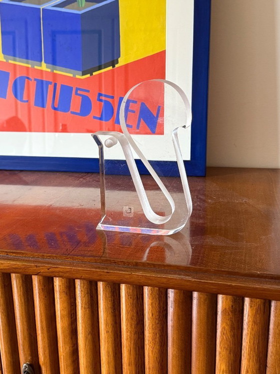 Image 1 of Silvio Russo, sculpture écureuil en lucite, Guzzini Italie années 1970