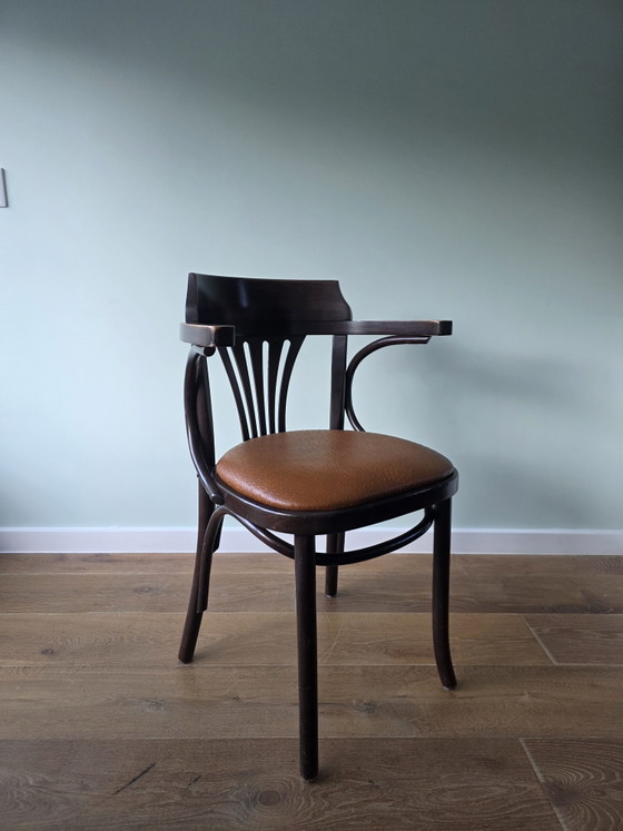 Image 1 of Chaise de café Satellite de style Thonet avec structure en autruche