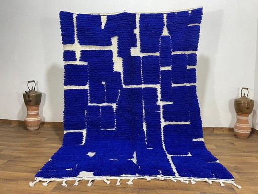 Blue patterned decorative rug 160/250cm