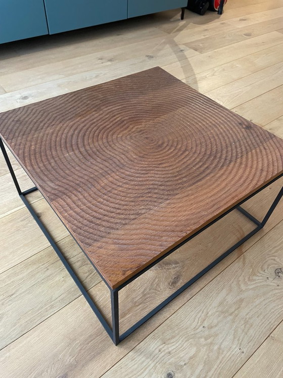 Image 1 of Linteloo Couchtisch aus Baumstämmen, entworfen von Roderick Vos – 60 x 60 cm
