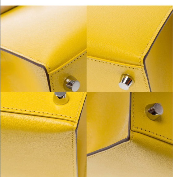 Image 1 of Borsa HERMES Kelly 25 in cuoio giallo - 103488