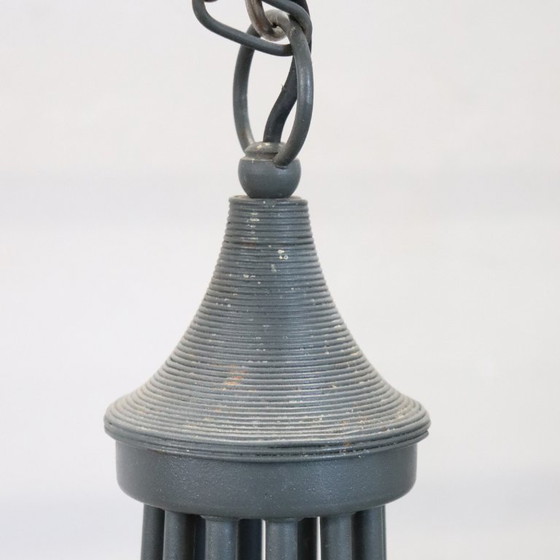 Image 1 of Lampadario vintage di grandi dimensioni in ferro a forma di palloncino, 12 lampadine