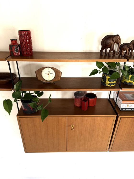 Image 1 of Vintage modulair teakhouten wandsysteem, Omnia ‘60