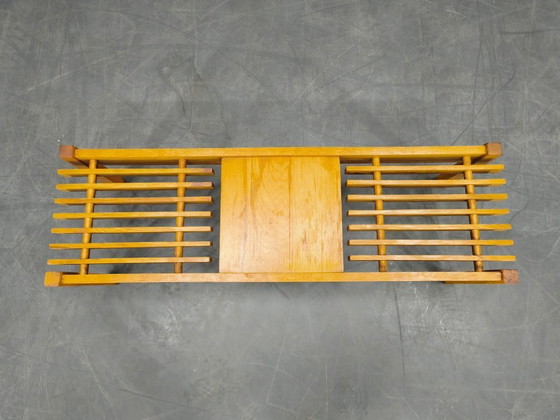 Image 1 of Set di tre supporti per piante in legno, stile metà secolo, Cecoslovacchia anni '70