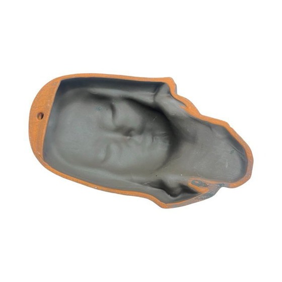 Image 1 of Vintage 1950s mid-century ceramic wall mask by Paul Keilbar (Naumburg) – sculpture