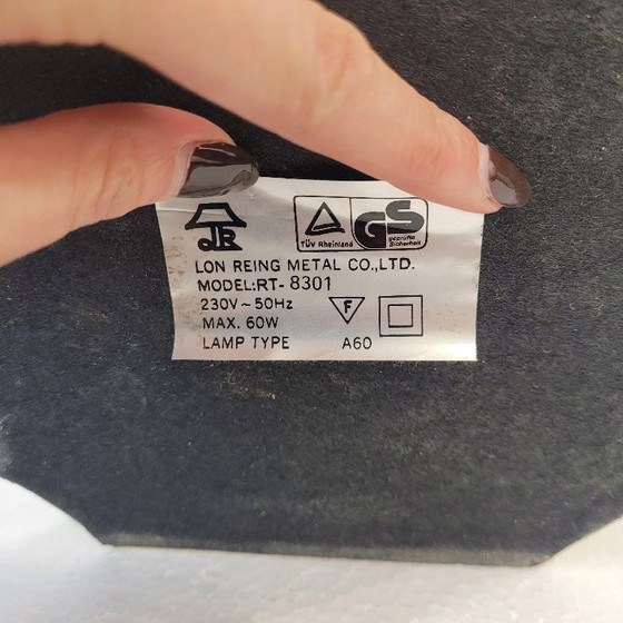 Image 1 of Tafellamp / bankierslamp, verguld messing en glas, vintage, jaren 70 – Spanje