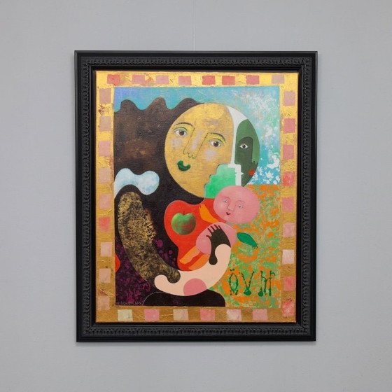Image 1 of Peintures diptyques figuratives de Wouter Stips, Pays-Bas, années 2000