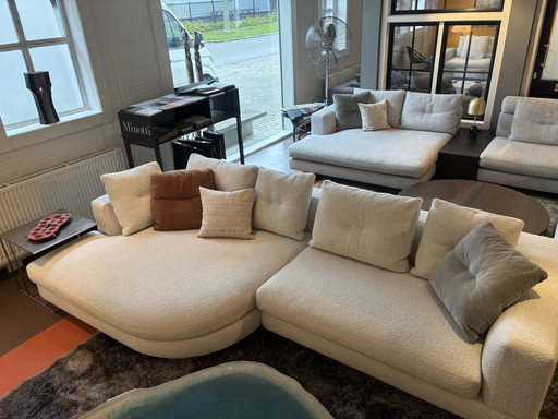 Minotti Alexander modular corner sofa boucle fabric cat. G