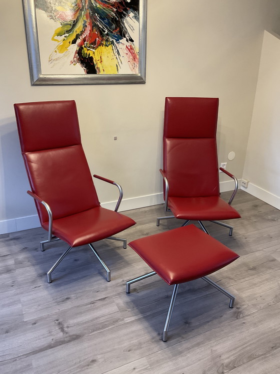 Image 1 of Arco Design Fauteuils Met 1 Voetenbankje
