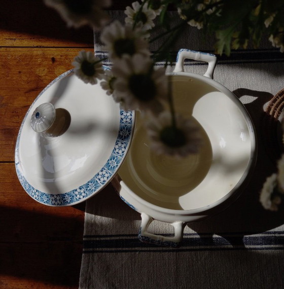Longchamp "René" ijzerstenen soepterrine – Servies, Ceramic (photo 3 of 12)