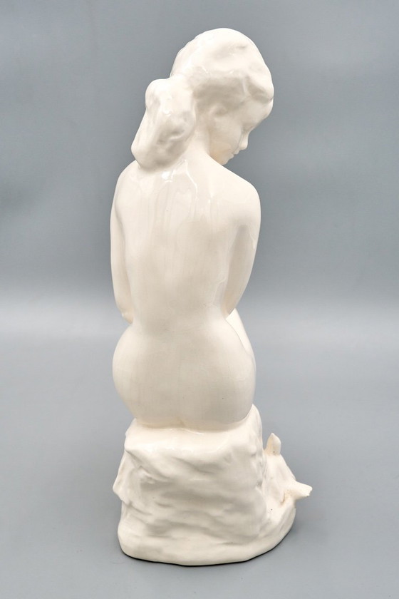 Ceramic Woman Figure, Jihokera Bechyně, 1986, Czechoslovakia – Sculpture (photo 7 of 19)