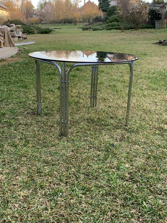 Mid-Century Buisframe Chroom Salontafel, jaren 60 – Koffietafelboeken, Mid Century Modern (photo 4 of 4)