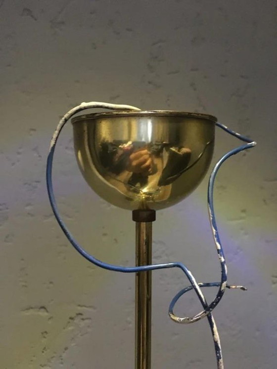 Richard Essig Sputnik Chandelier, Brass Bubble Glass 1960s, Gold (photo 7 of 7)