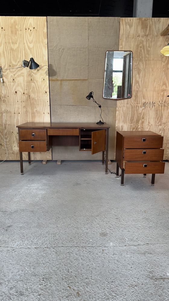 Image 1 of Vintage Freestanding Executive Desk