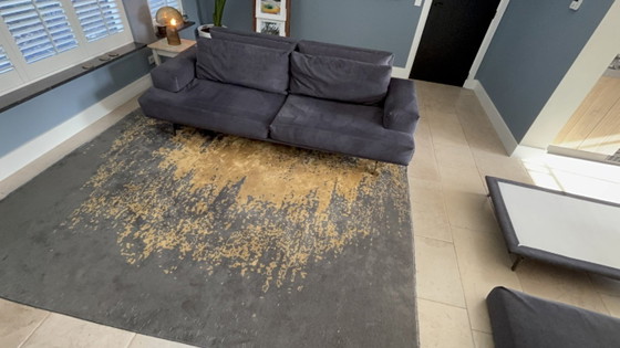 Movani sofa with ottoman, can be used as a regular or lounge sofa, anthracite, Modular sofas, Textile, rvs (photo 3 of 15)