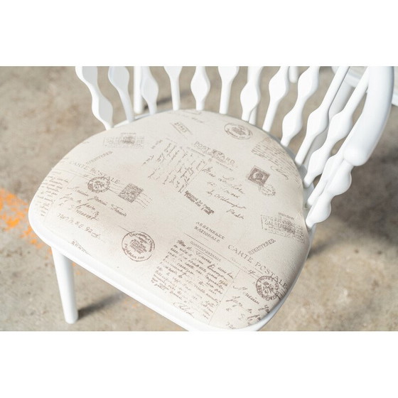 Image 1 of Set of 6 vintage beech chairs, 1970