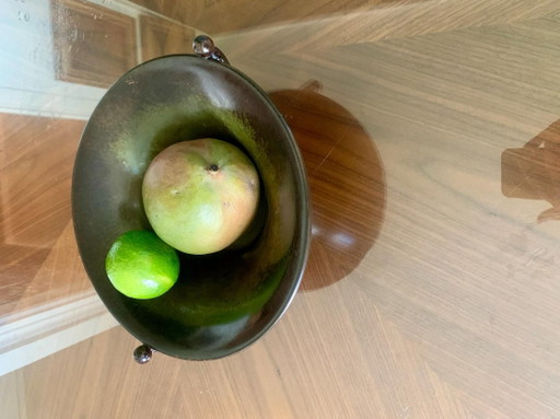 Art déco – Aegte Ildfast, Dänemark, 1930 – Patinierte Bronze und geschnitzte Griffe mit Faunmotiven, selten (photo 2 of 13)
