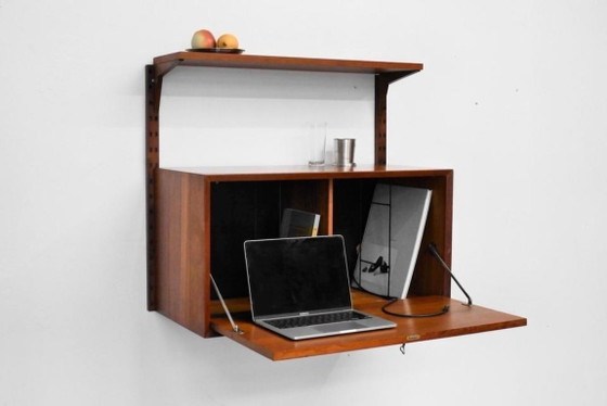 1/1 Poul Cadovius Royal System Secretary Bar Teak 60s, Wall cabinet, Wood, Brown (photo 6 of 12)