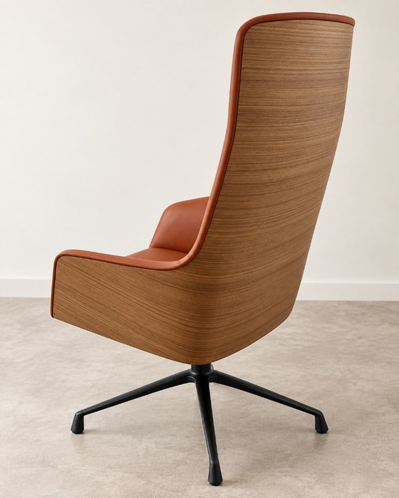 Atemberaubender Andreu World Flex Executive SO1846 Sessel, entworfen von Piergiorgio Cazzaniga – Leather (photo 6 of 7)