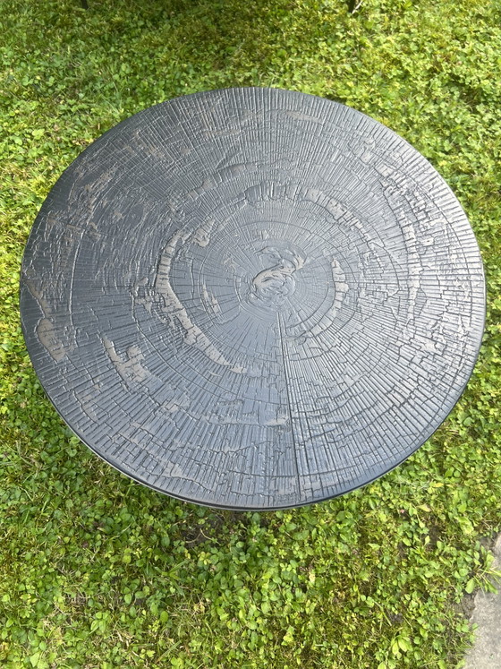 Image 1 of Ethnicraft Set van 2 bijzettafels in elkaar te schuiven – Designtafel – Zo goed als nieuw