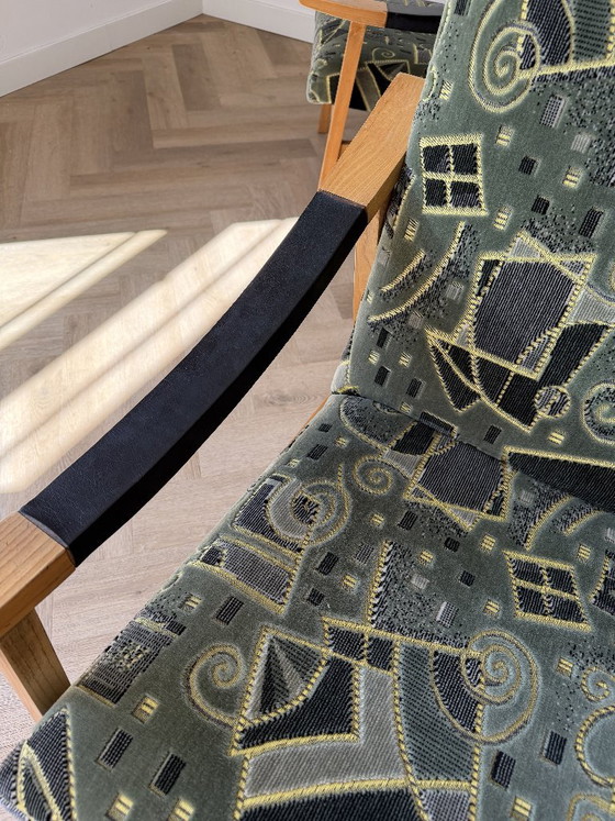 Set ungarischer Sessel aus der Mitte des Jahrhunderts – Textile, Wood (photo 4 of 6)
