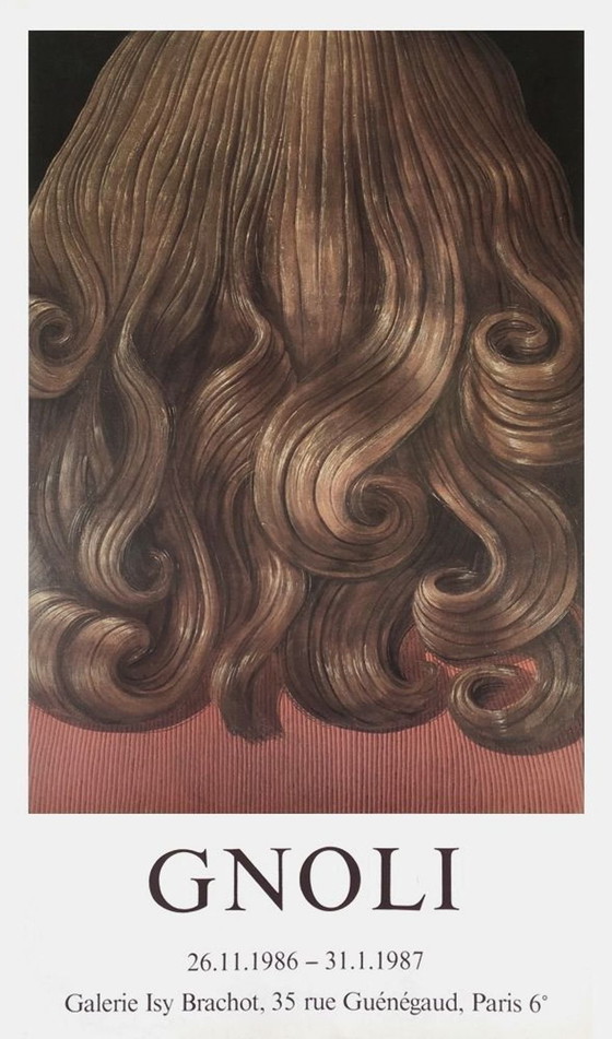 Image 1 of Domenico GNOLI Galerie Isy Brachot 86 - Krullend rood haar (1969) poster 1986