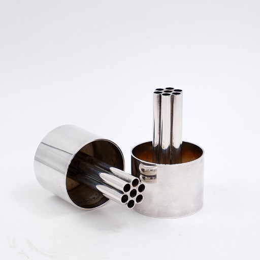 Coppia di candelabri in argento - Italia