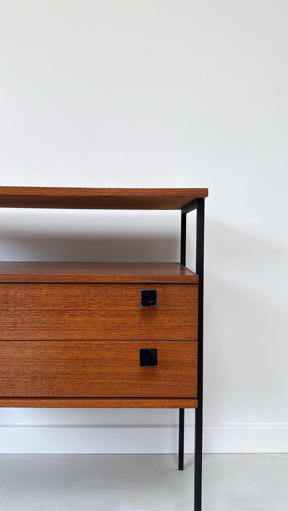 Image 1 of Vintage houten kast met 2 lades