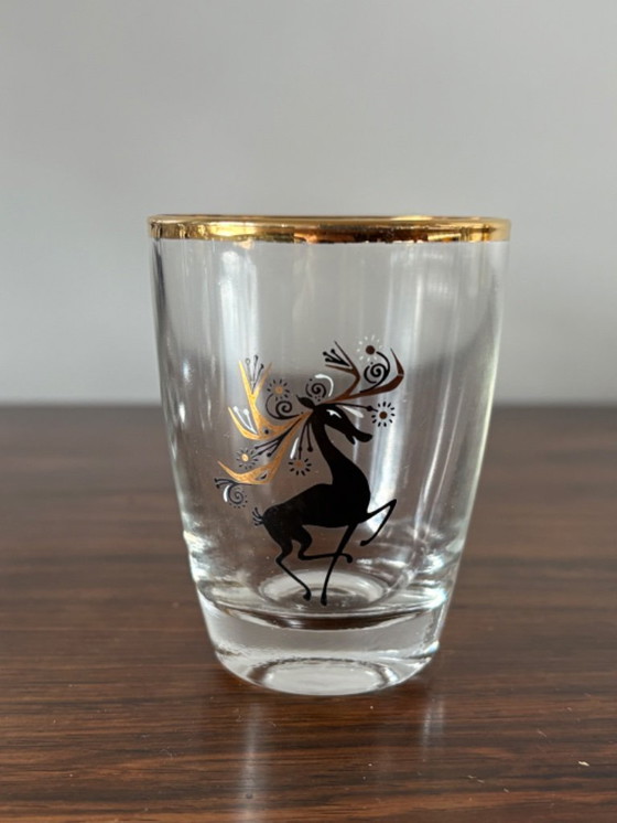 Image 1 of Hermosos vasos para cócteles Atomic Mid Century de la década de 1960