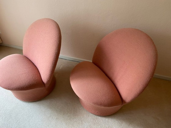 Image 1 of Set of 2 rare Artifort by Pierre Paulin Vintage chairs model F5722