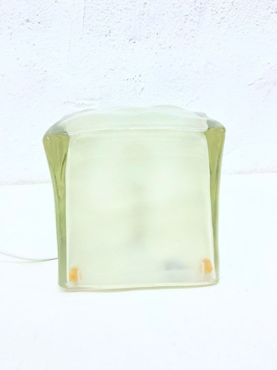 Image 1 of Lampada a sospensione Iviken a forma di cubetto di ghiaccio in vetro, design anni '90 di Ikea.