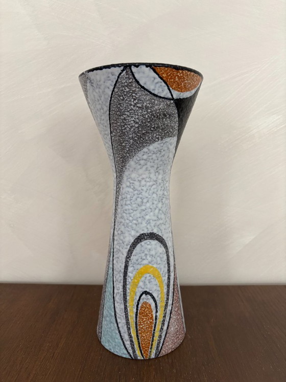 Image 1 of Rumba Flora Gouda ceramic vase, vintage, signed