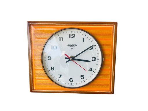 Ceramica vintage Lumen bacchetta magica | oranje klok jaren 70