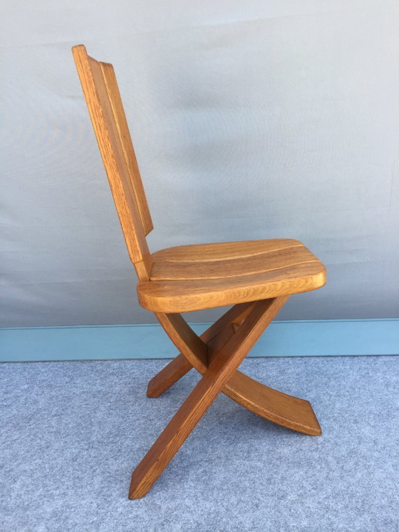 Image 1 of PIERRE CHAPO / SELTZ - 4 VINTAGE CHAIRS