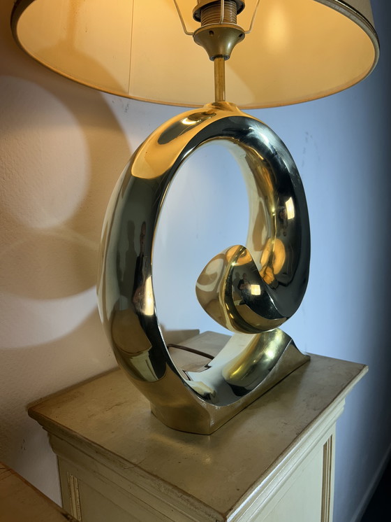 Image 1 of Brass Pierre Cardin table lamp '1980'