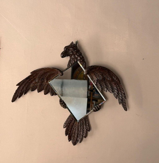 Eagle Sculpture with mirror