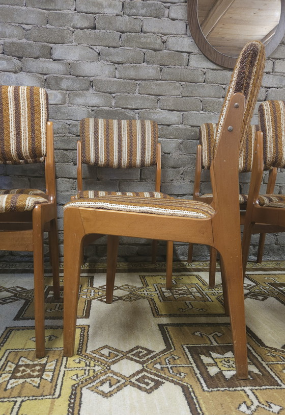 Image 1 of Set of 6 vintage Scandinavian chairs, 1970s