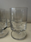 Set of 6 footed glasses Peill crystal