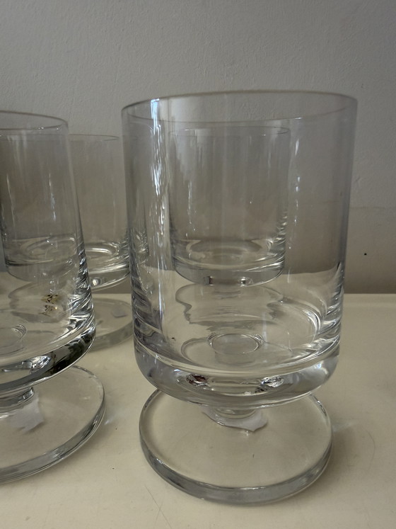 Image 1 of Set van 6 voetglazen Peill kristal