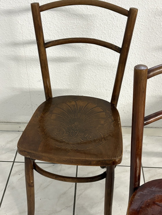 Image 1 of 6x Luterma Art Niveau antike Stühle