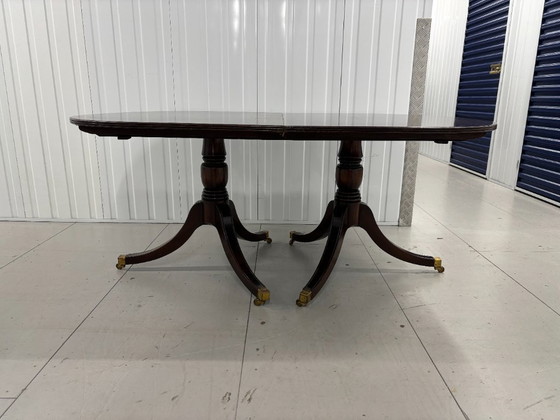 Image 1 of Antique mahogany extension table