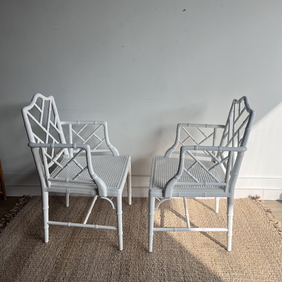 Image 1 of 2 poltrone Chippendale vintage in finto bambù Adler