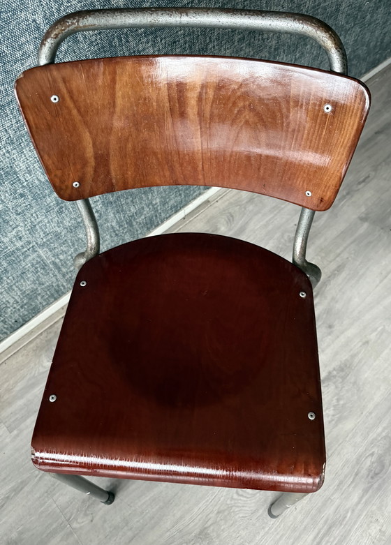 Image 1 of Set di 3 sedie vintage Gispen 106 "TU Delft".