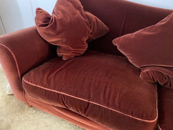 Image 1 of Deux canapés Giorgetti avec pouf