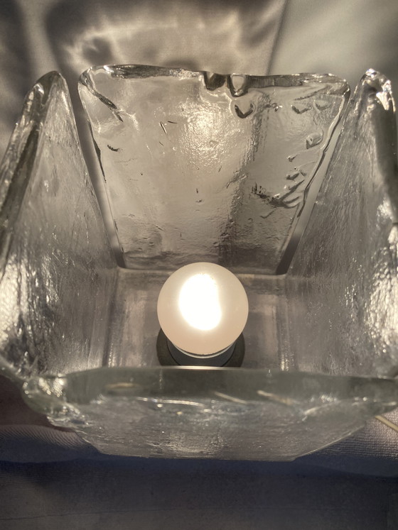 Image 1 of 2 vintage design tafellampen uit de jaren 80 van Murano-glas