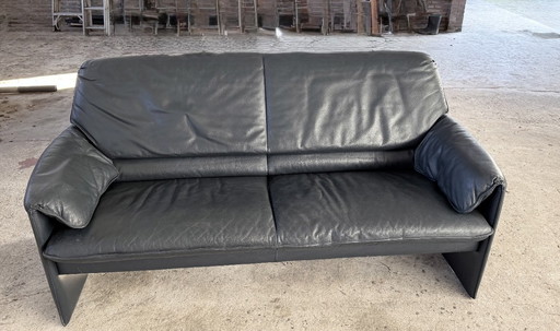 Canapé Leolux Bora Beta 2,5 places bleu marine