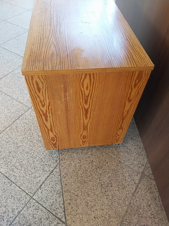 Image 1 of 1 x vintage Ikea IVAR Ladekastje op Wielen anni '80